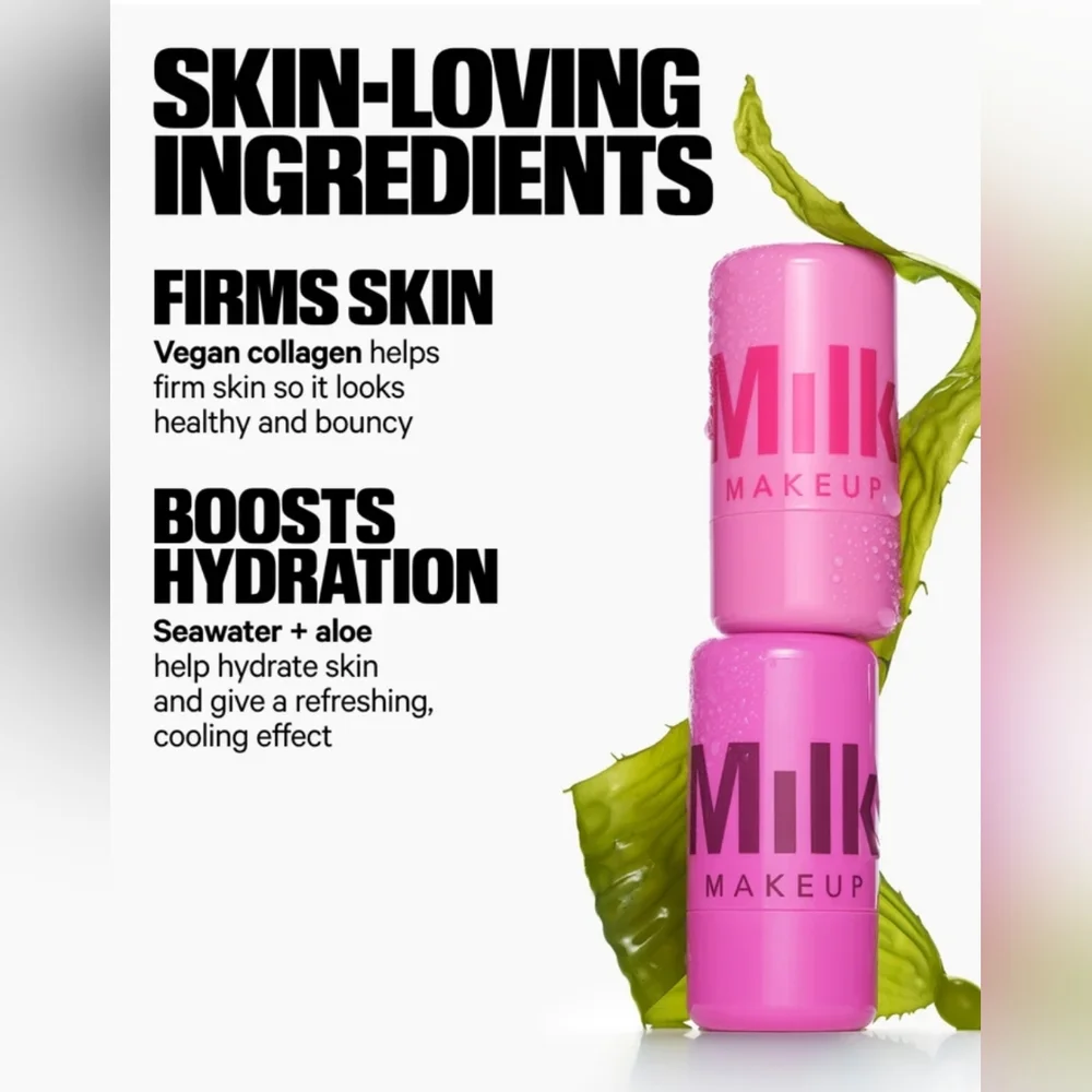 Burst Milk Makeup Cooling Water Jelly Tint Poppy Pink Blush + Lip Stain BNIB